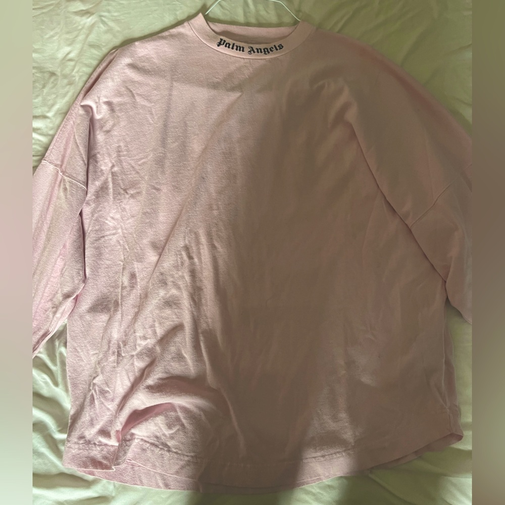 LIGHT PINK PALMS ANGELS T-SHIRT